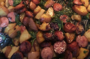 Potato Kielbasa Skillet