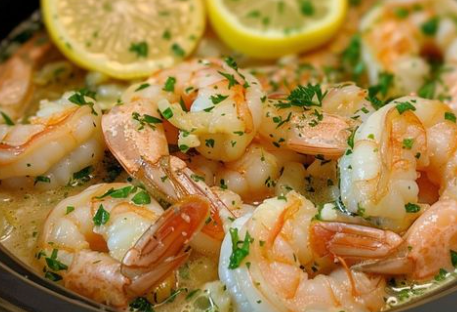 Slow Cooker Lemon Garlic Shrimp Scampi - Easy Recipes