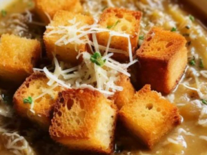 French Onion & Pasta Soup