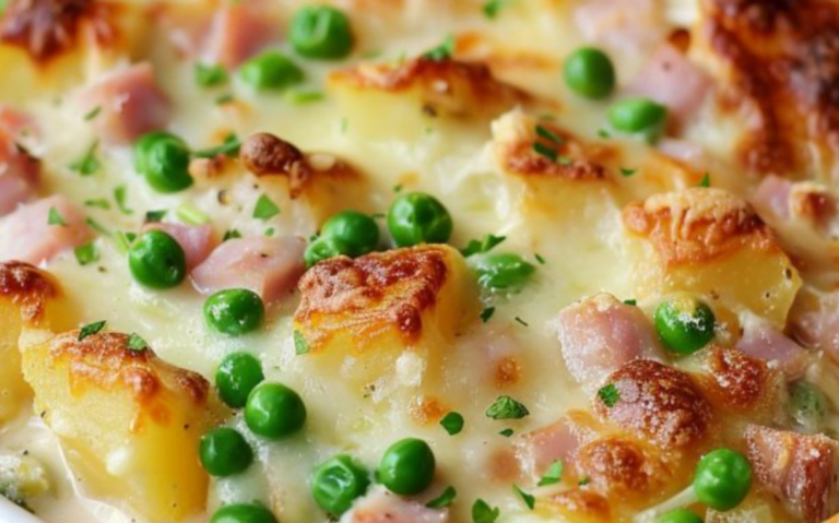 Cheesy Ham and Potato - Easy Recipes Life