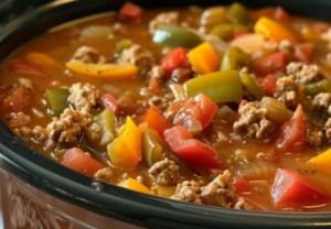 Slow Cooker Turkey and Pepper Soup
