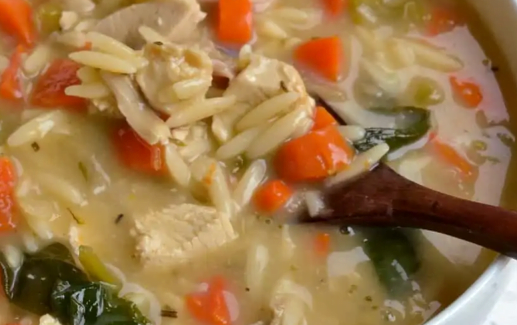 LEMON CHICKEN ORZO SOUP Easy Recipes Life