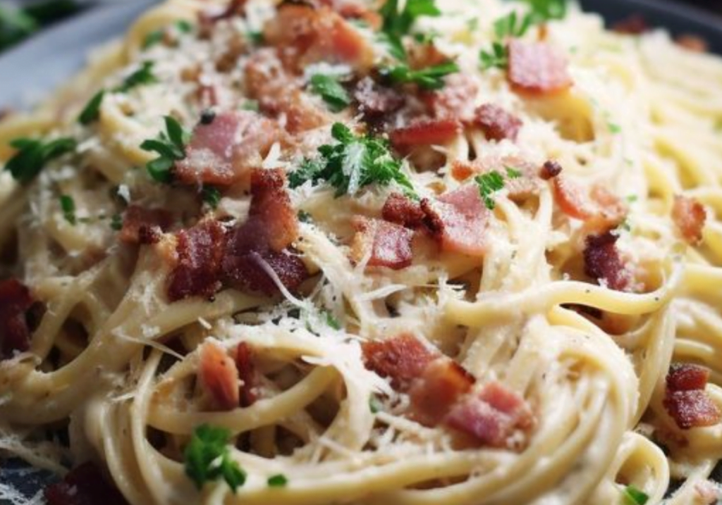 Creamy Bacon Pasta Easy Recipes Life