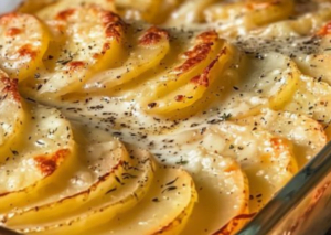 Baked Cheesy Scalloped Potatoes