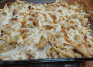 Chicken Bacon Ranch Pasta Bake