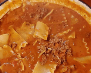 One Pot Lasagna Soup Recipe
