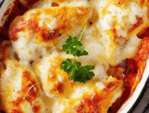 Cheesy Mozzarella Chicken Bake Recipe