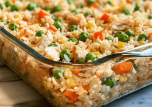 Dump & Bake Fried Rice Recipe