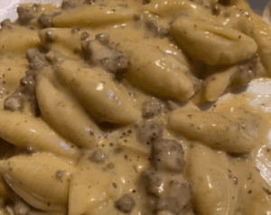 Sloppy Cheeseburger Pasta Recipe