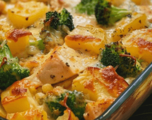 Baked Potato Chicken and Broccoli Casserole