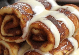 Cinnamon Roll French Toast Roll-Ups