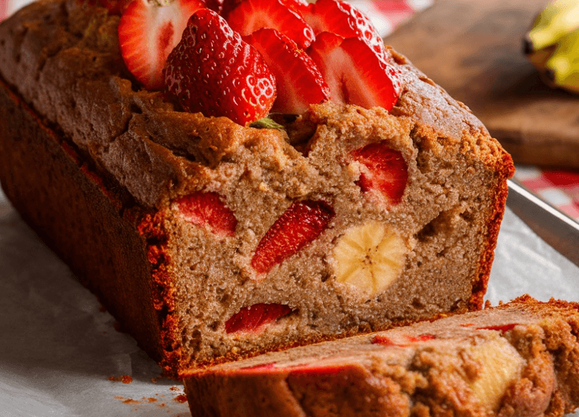Strawberry Banana Bread is a delightful twist on the classic banana bread, adding juicy strawberries to create a moist and flavorful treat. Perfect for breakfast, a snack, or dessert, this bread is easy to make and a wonderful way to use up ripe bananas. Let’s dive into the recipe and see how to create this delicious Strawberry Banana Bread step-by-step.