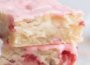 Strawberry Lemon Blondies
