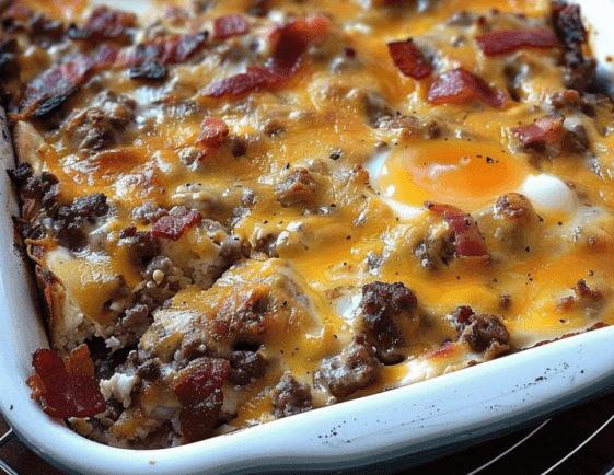 Low-carb Bacon Cheeseburger Casserole – Easy Recipes