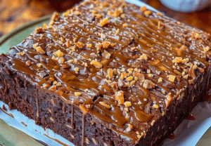 Turtle Caramel Cake