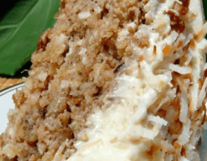 HAWAIIAN WEDDING CAKE WITH WHIPPED CREAM-CREAM CHEESE FROSTING