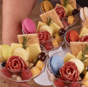 Elegant California-Inspired Cocktail Glass Appetizers