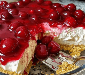 Easiest No-Bake Cherry Cheesecake