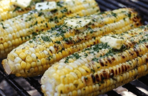 Grilled Corn on the Cob with Herb Butter