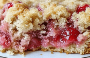 Strawberry Rhubarb Coffee Cake