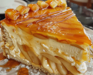 Caramel Apple Cheesecake Cake 