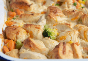 Bubble Up Chicken Pot Pie Casserole