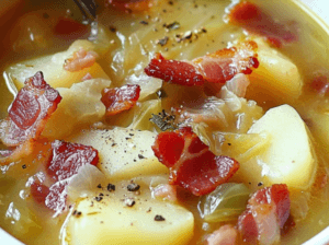Irish Bacon, Cabbage, and Potato Soup