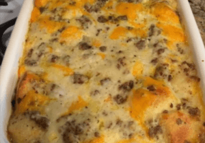Sausage and Creamy Hashbrown Casserole