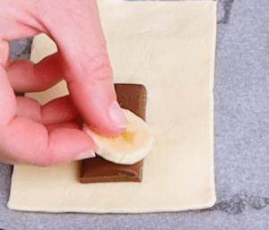 Chocolate and Banana Puff Pastry Treats