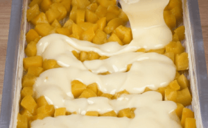 Peach and Condensed Milk Cake