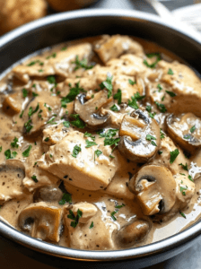 Slow Cooker Mushroom Chicken