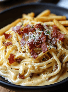 Flemish Carbonara with French Fries