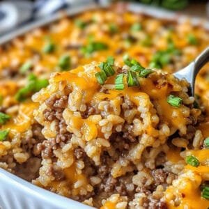 Quick and Delicious Hamburger Rice Casserole