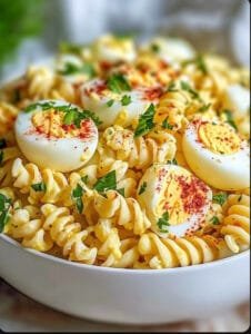 How to Make Deviled Egg Pasta Salad at Home