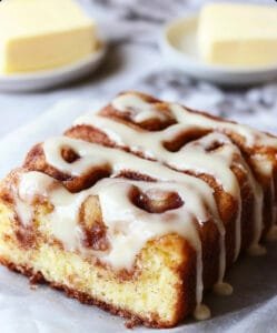 Cinnamon Roll Gooey Butter Cake with Cream Cheese Drizzle