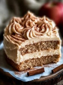 Applesauce Cake with Cinnamon Cream Cheese Frosting