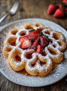 Strawberry Funnel Cake Fries