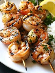 Grilled Garlic Herb Shrimp