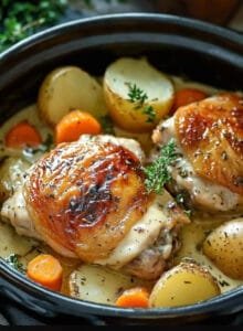 Crockpot Ranch Chicken and Potatoes