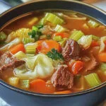 One-Pot Macaroni Cheeseburger Soup