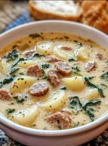 Creamy Parmesan Italian Sausage Soup