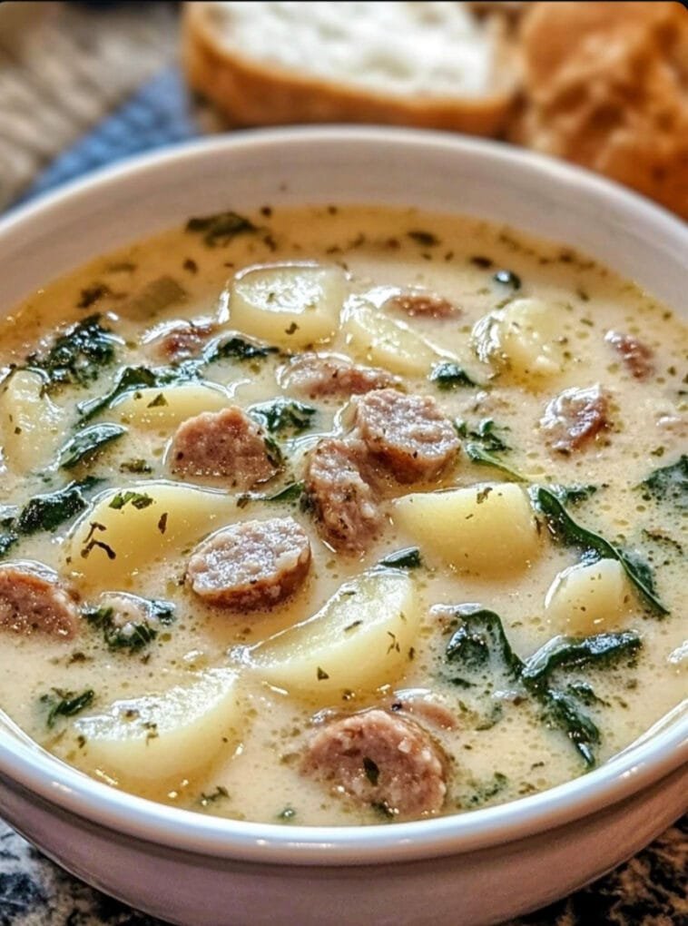Creamy Parmesan Italian Sausage Soup Easy Recipes