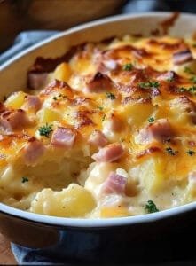 Crockpot Ham and Potato Casserole