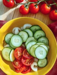 Marinated Cucumbers, Onions, and Tomatoes