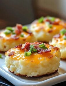 Oven-Baked Loaded Mashed Potato Cakes