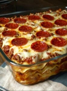 Pizza Spaghetti Casserole Recipe