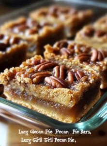 Lazy Girl Pecan Pie Bars Recipe