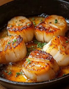 Garlic Butter Baked Scallops