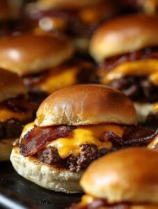 Oven Bacon Cheeseburger Sliders