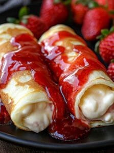 Strawberry Cheesecake Chimichangas Recipe